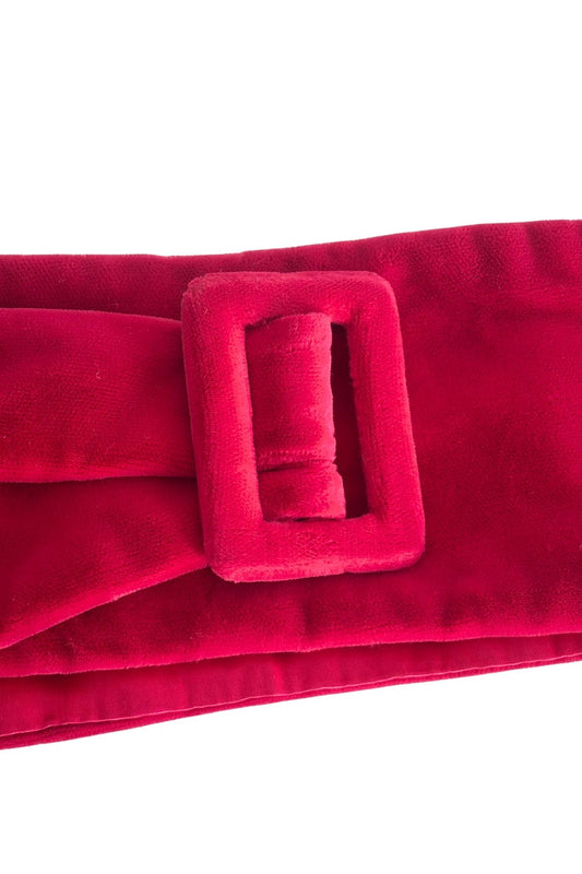 Vintage velvet satin belt