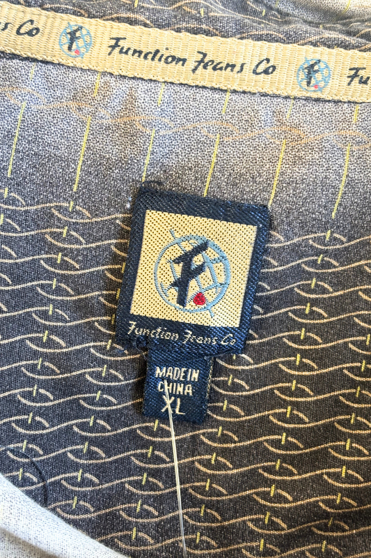 Function Frans Co Grey button up Shirt, XL