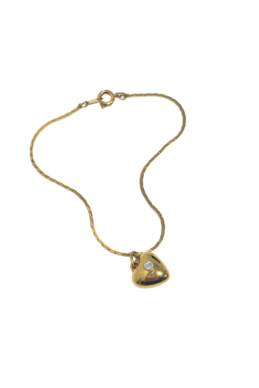 Golden heart bracelet