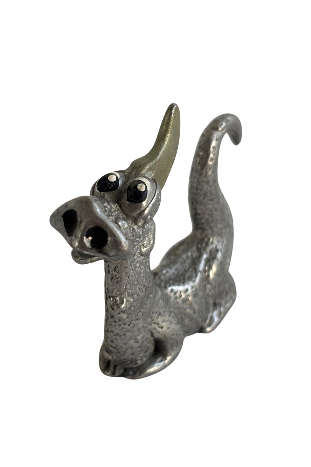 Pewter dragon figurine