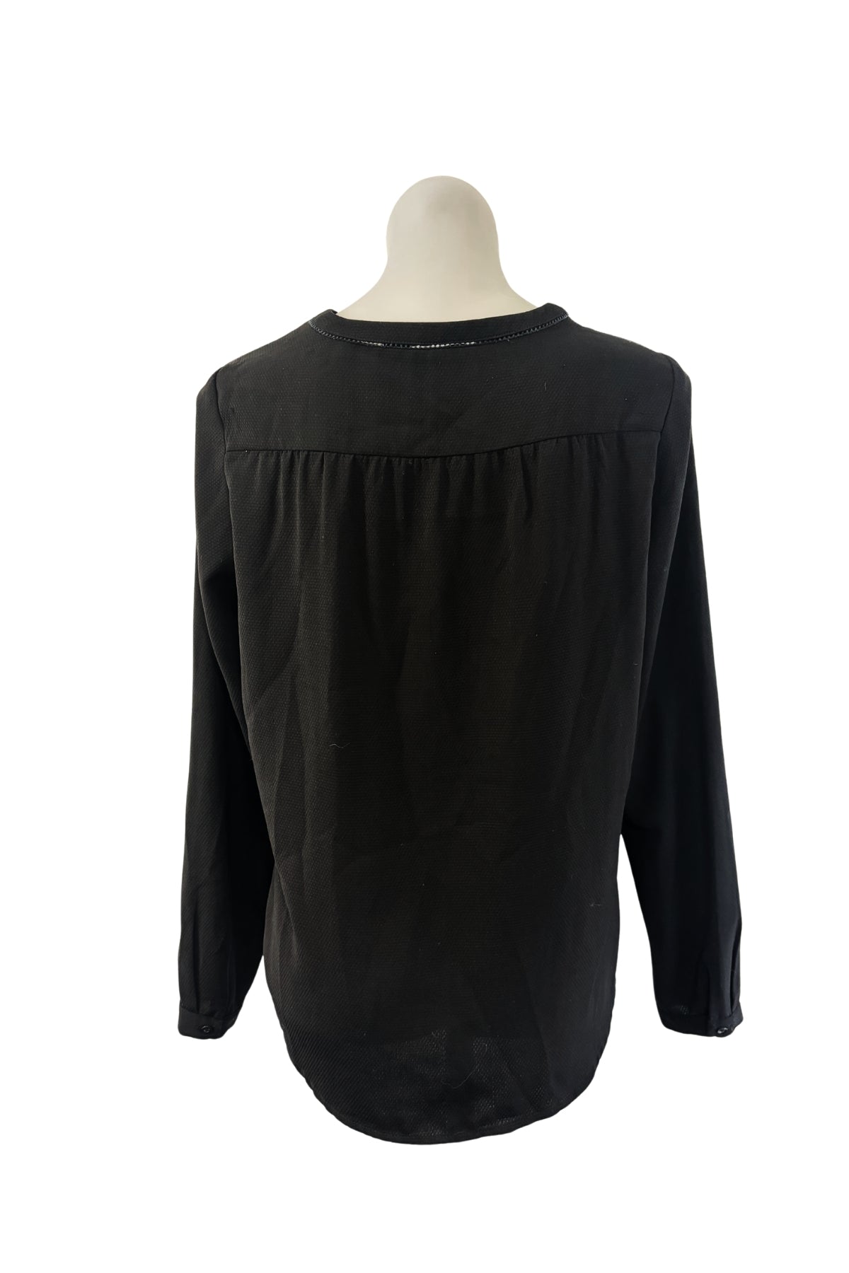 Promod 1/4 button blouse, M