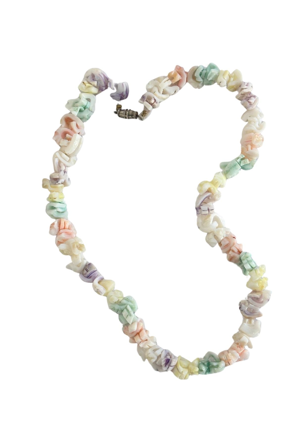 Vintage rainbow shell necklace