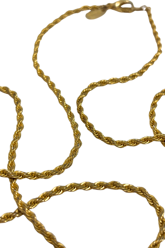 Braided golden chain
