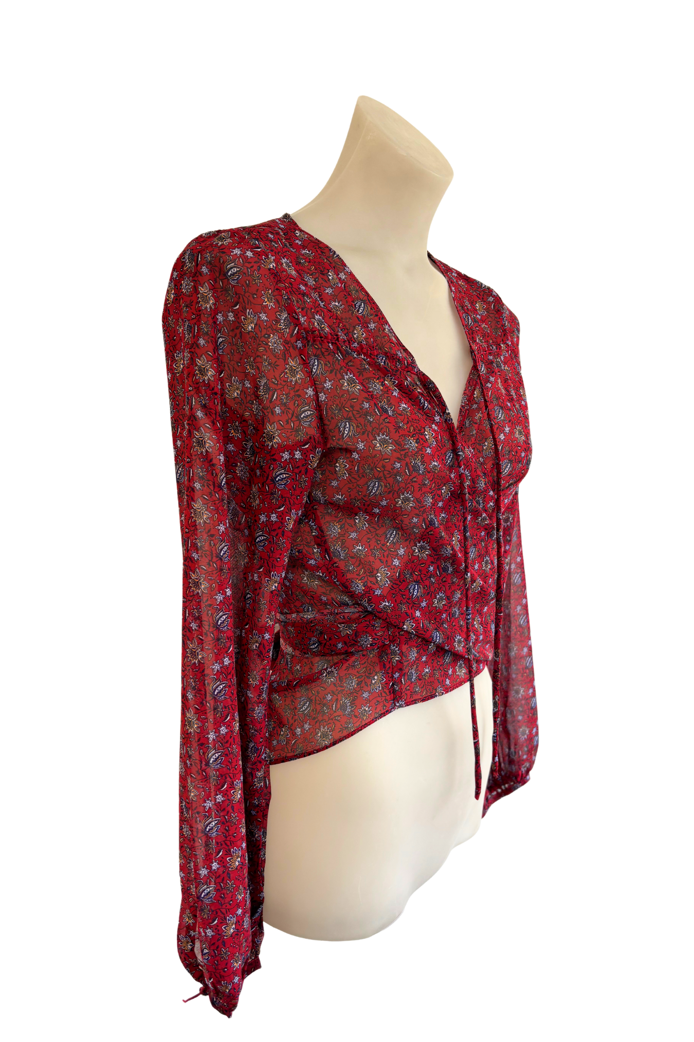 Harper + Me floral tie blouse, 10