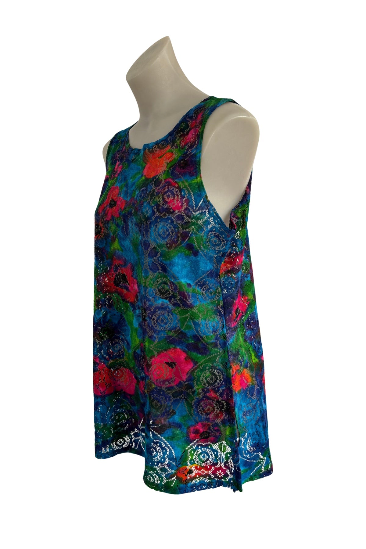 Spiral NZ made vibrant lace tank, 12