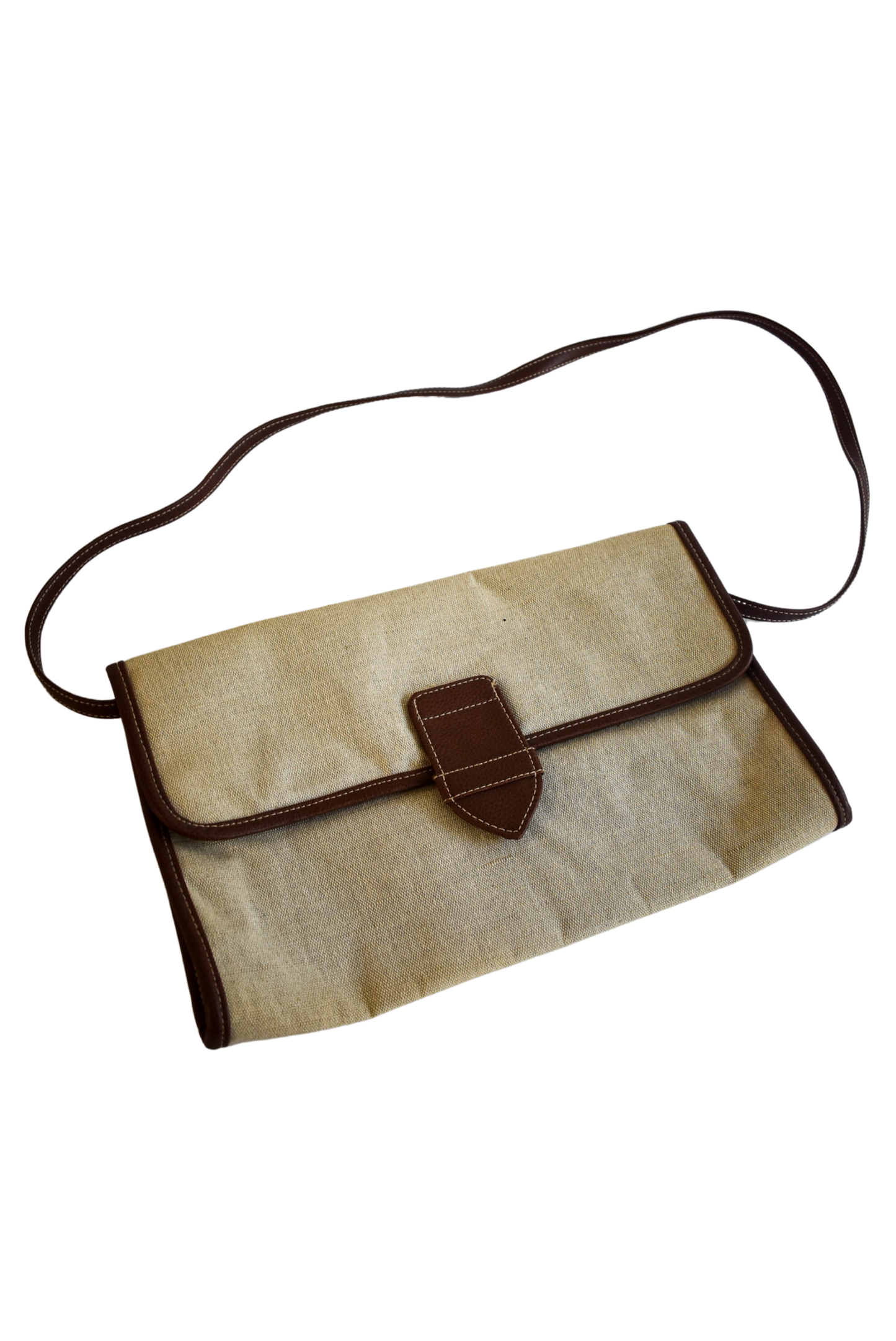 Linen canvas handbag