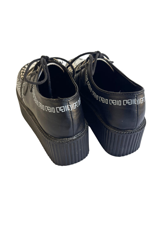 Creepers Aztec vegan PU platform loafers, EUR 35.5