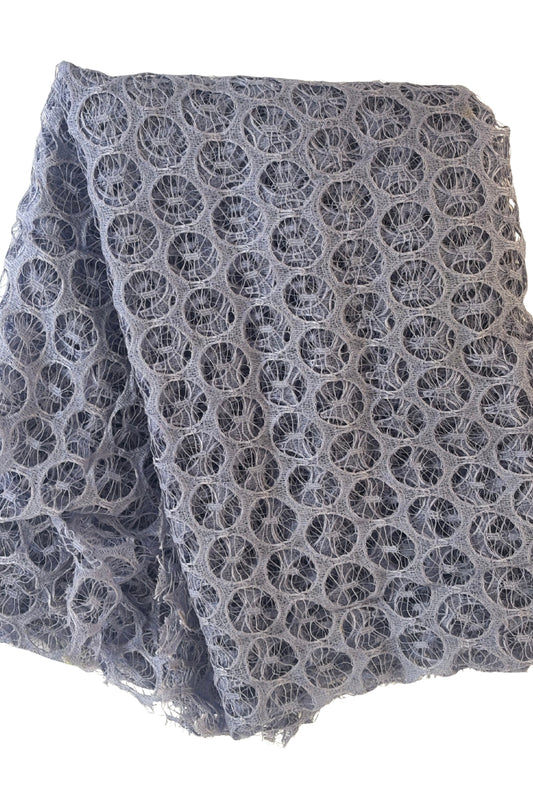 Vintage lavender circular lace fabric
