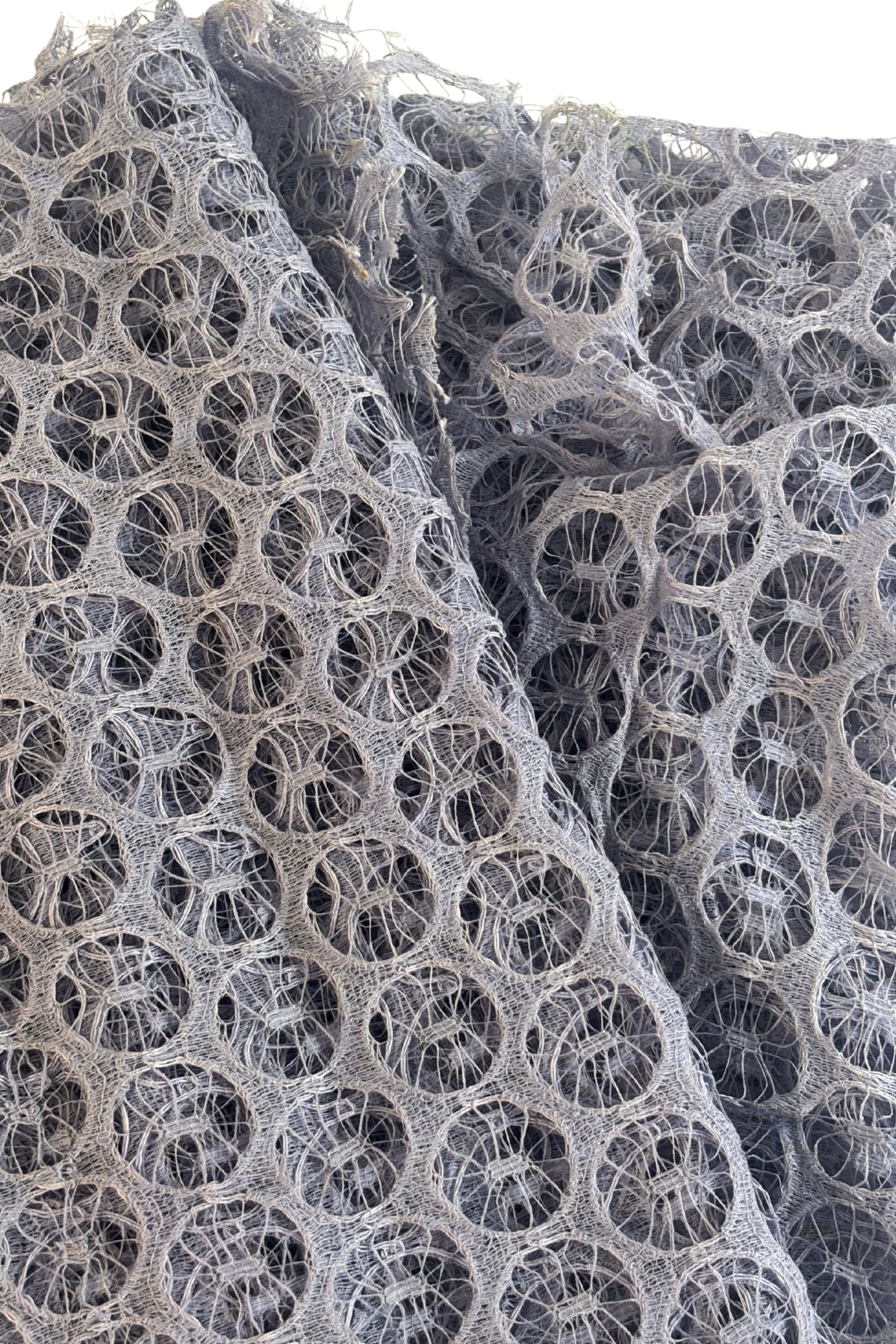 Vintage lavender circular lace fabric