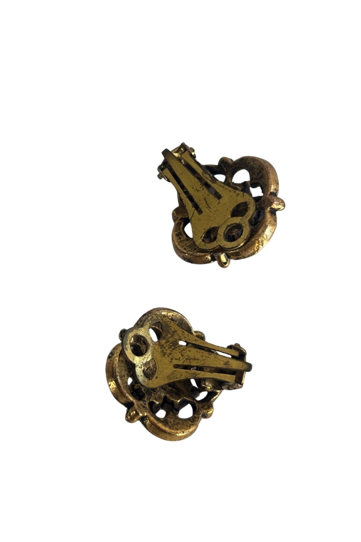 Vintage regal costume jewellery clip on earrings