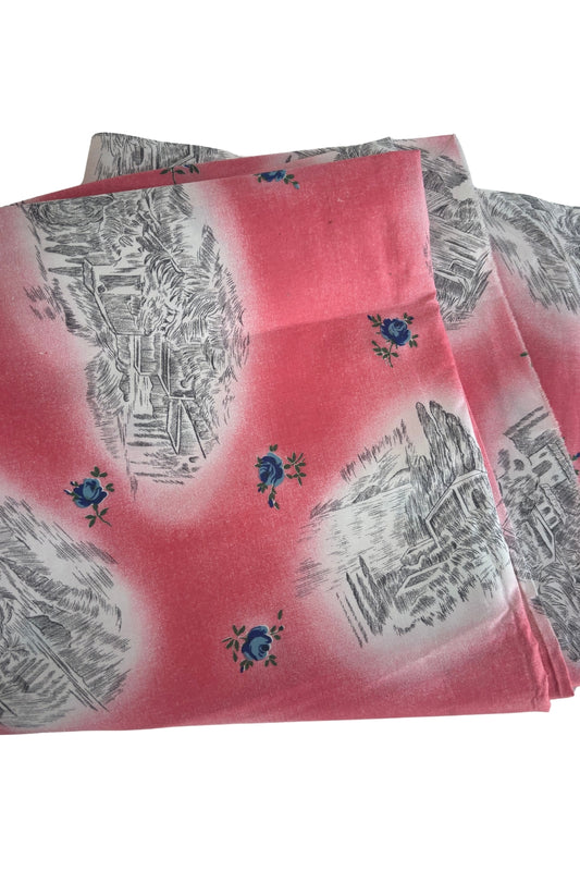 Vintage floral fabric