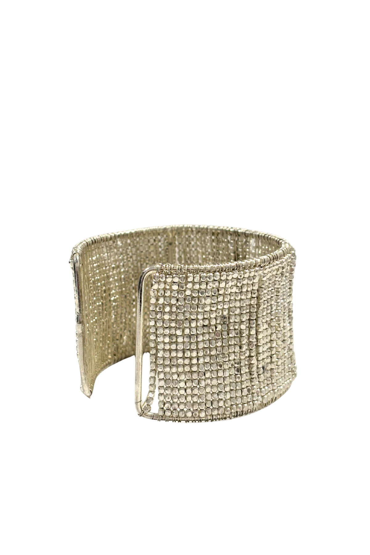 Y2K beaded wide arm cuff