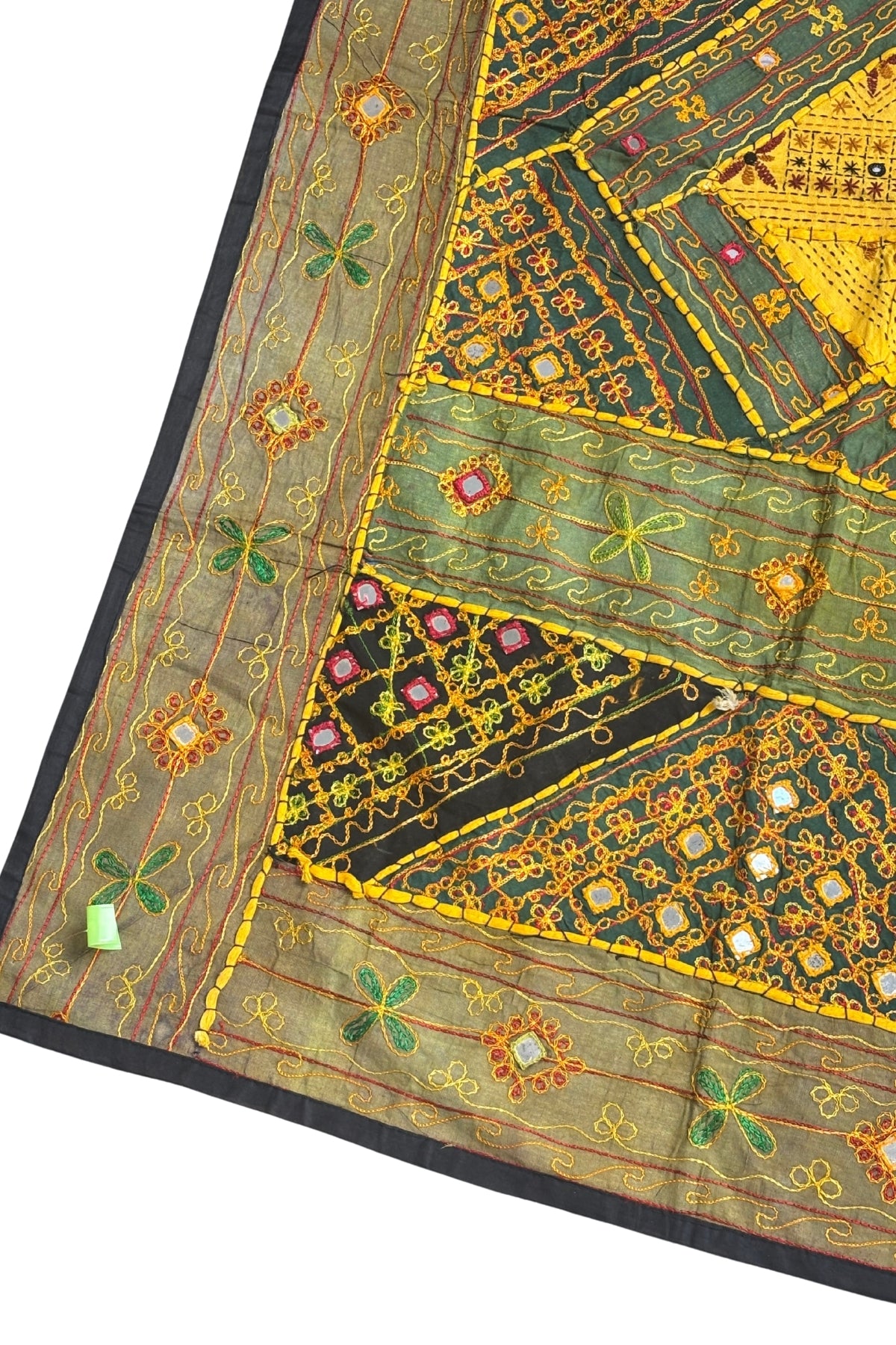 Funky embroidered mirrors tapestry