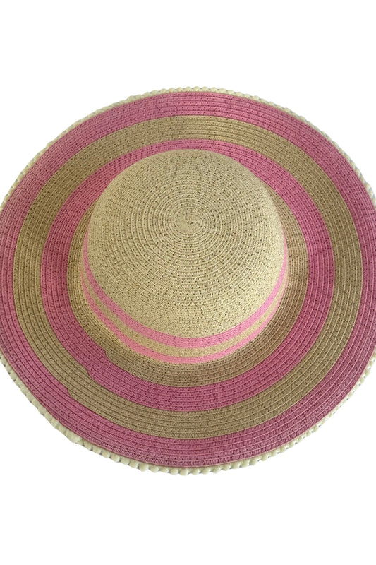 Young Original pink wide brim sun hat