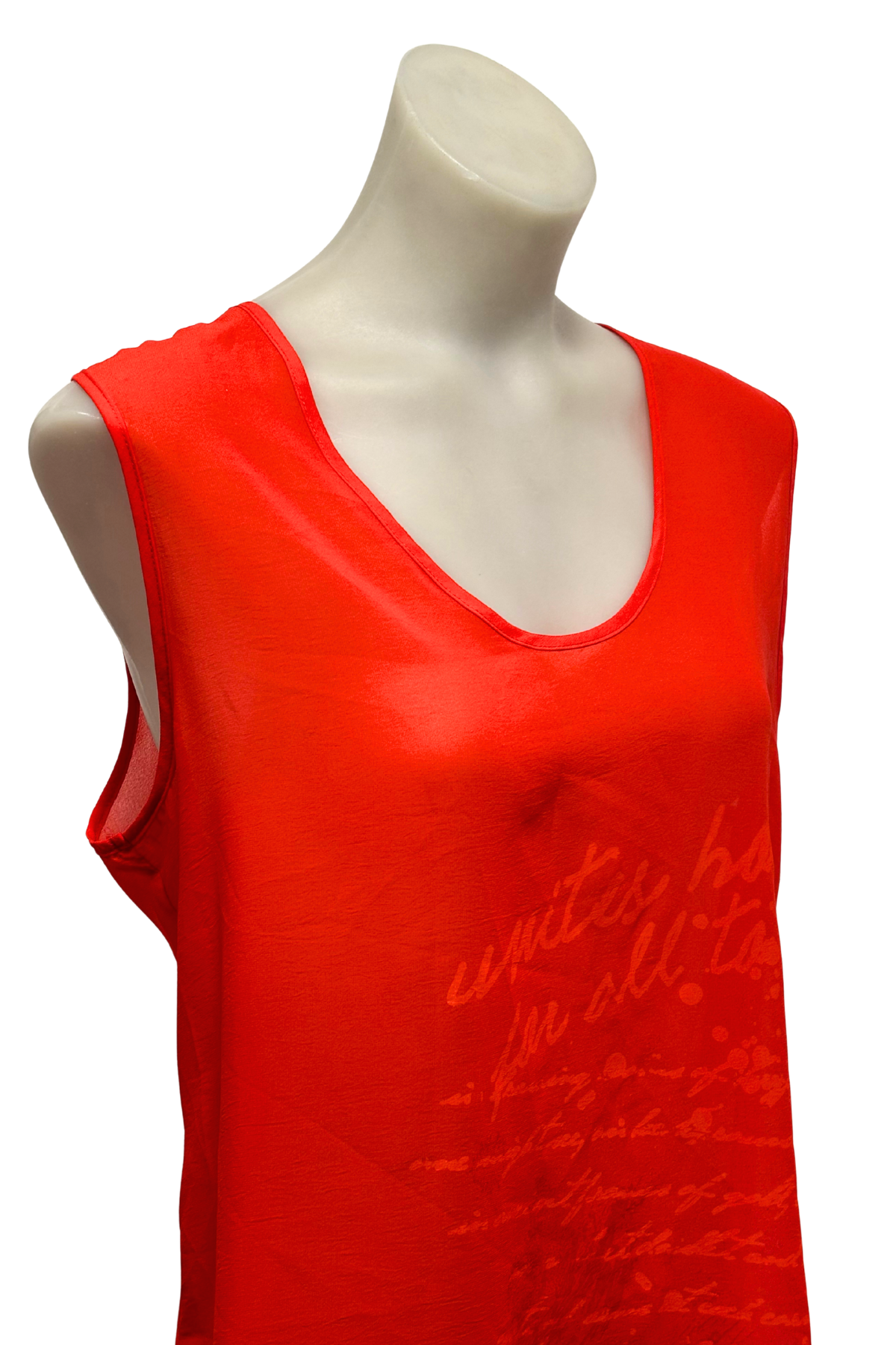 Mitchell by Liz Mitchell red lightweight dress, 16