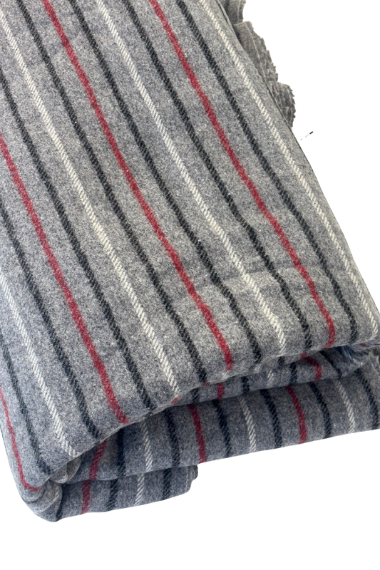 Striped wool fabric, 5m