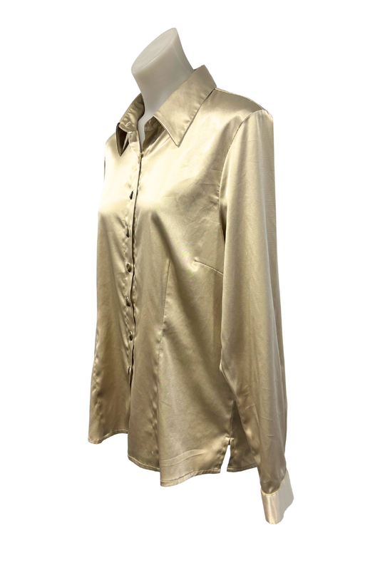 Blase vintage NZ made satin blouse, 14