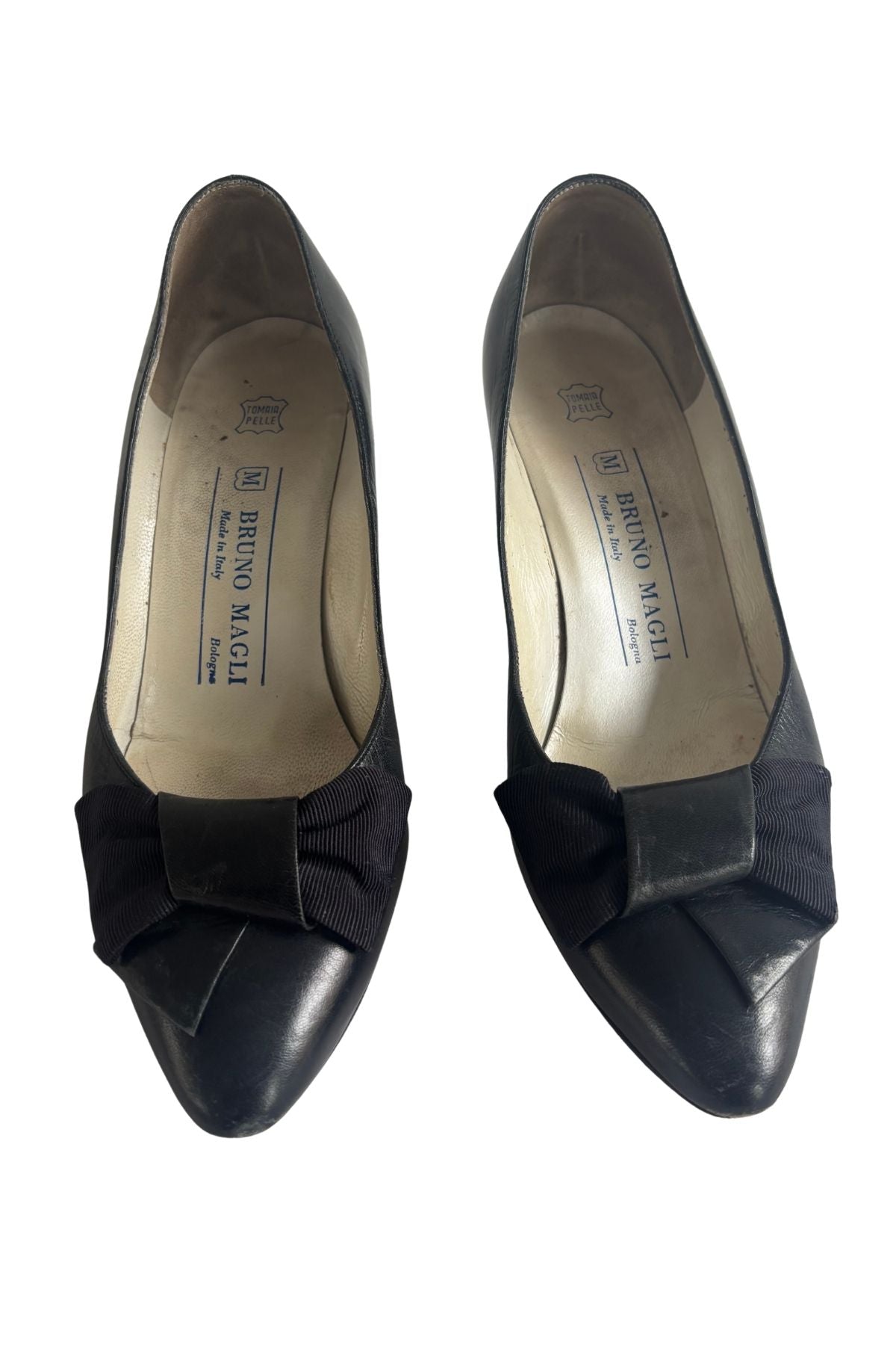 Bruno Magli Italian made leather kitten heels, 37