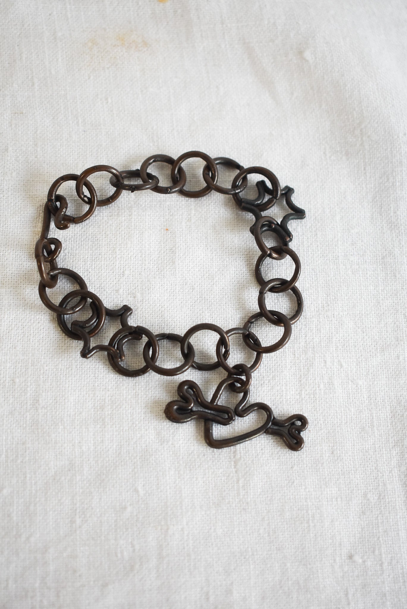 Funky wire charm bracelet