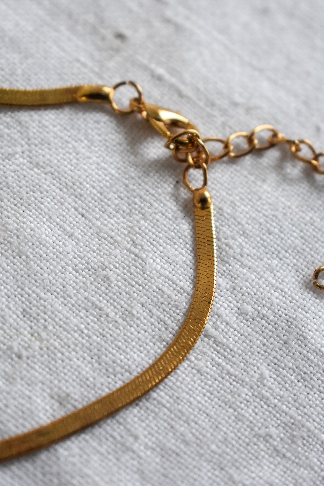 Golden snake chain bracelet