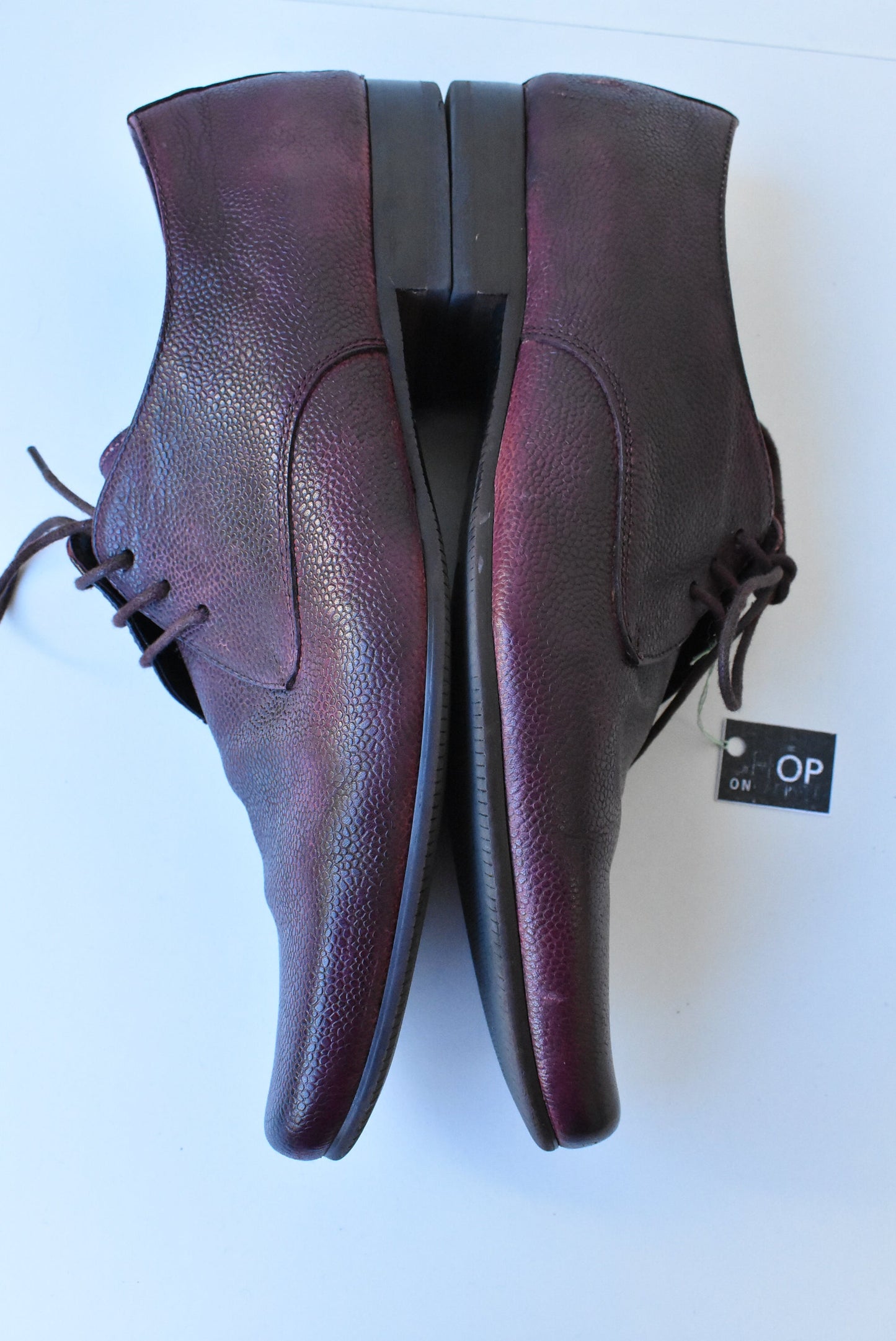 Giancarlo Moretti red leather shoes, size 44