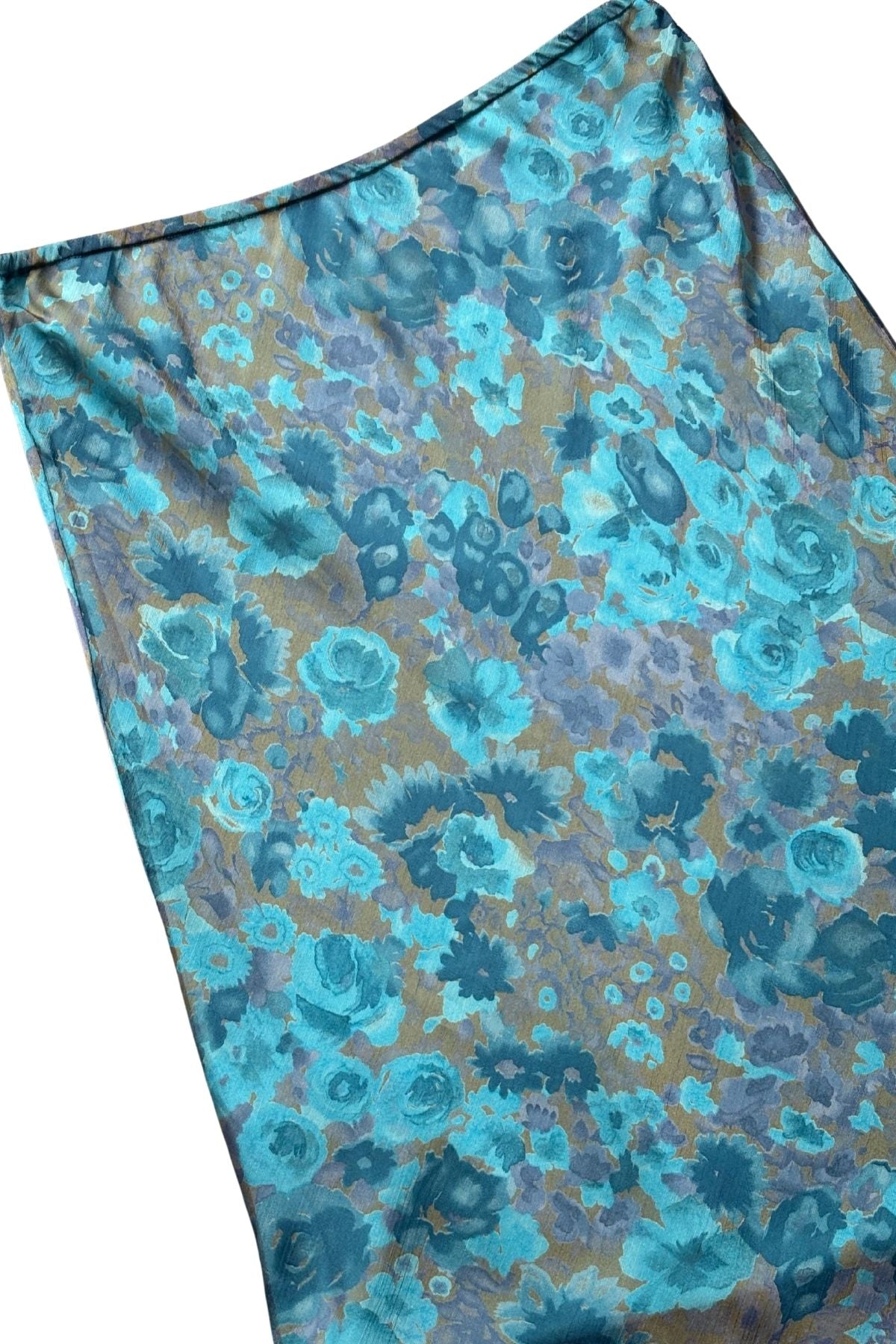 Collections by Classique blue watercolour flowers flowy skirt, 16