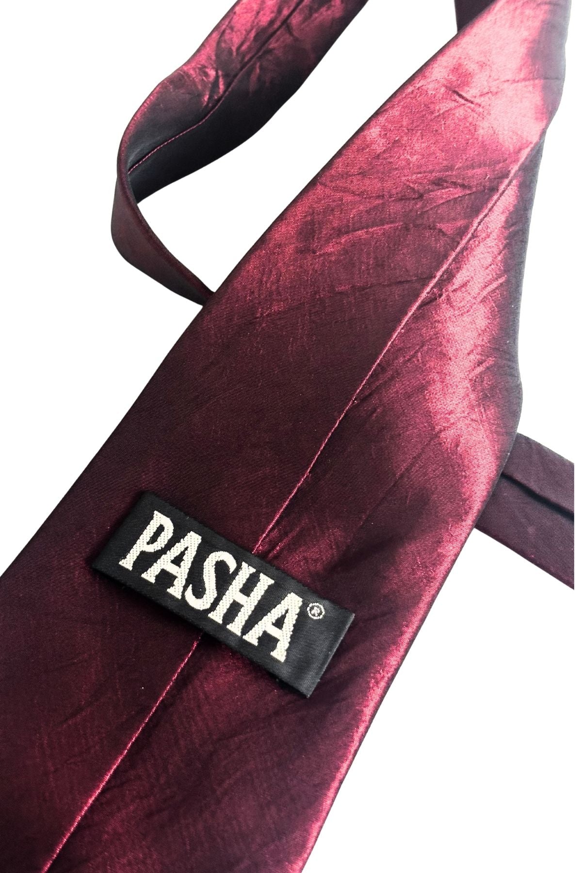 PASHA deep red tie