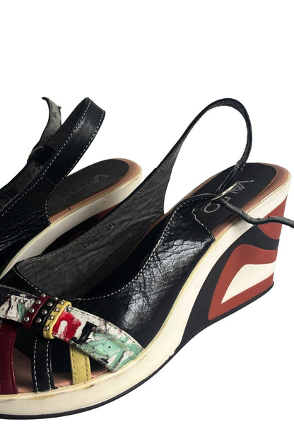 Valdo Y2K wedge heels, 40