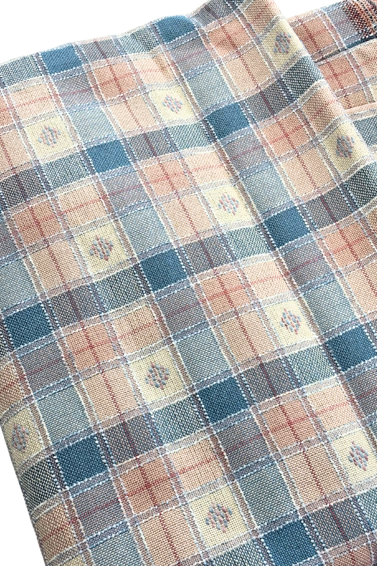 Vintage chunky tweed fabric