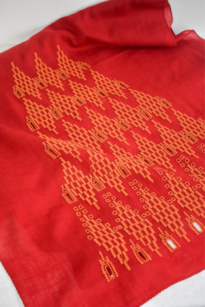 Vintage pyramid scarf