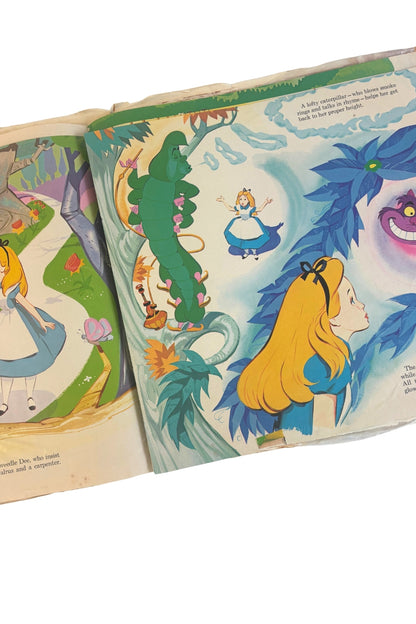 Vintage Walt Disney's Alice in Wonderland story book vinyl 3909