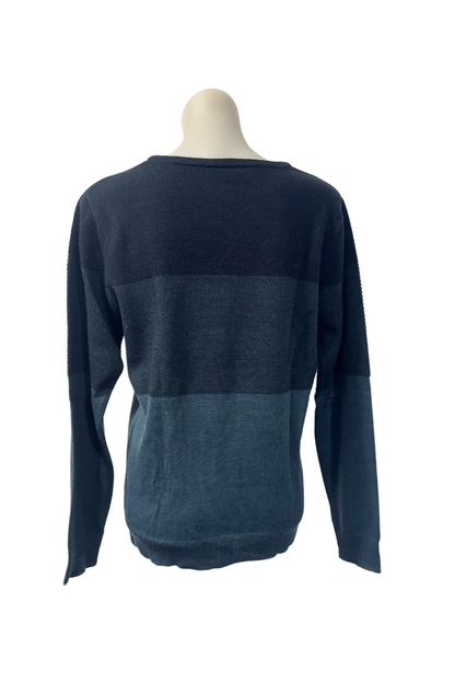 Tarnish shades of blue jumper, S