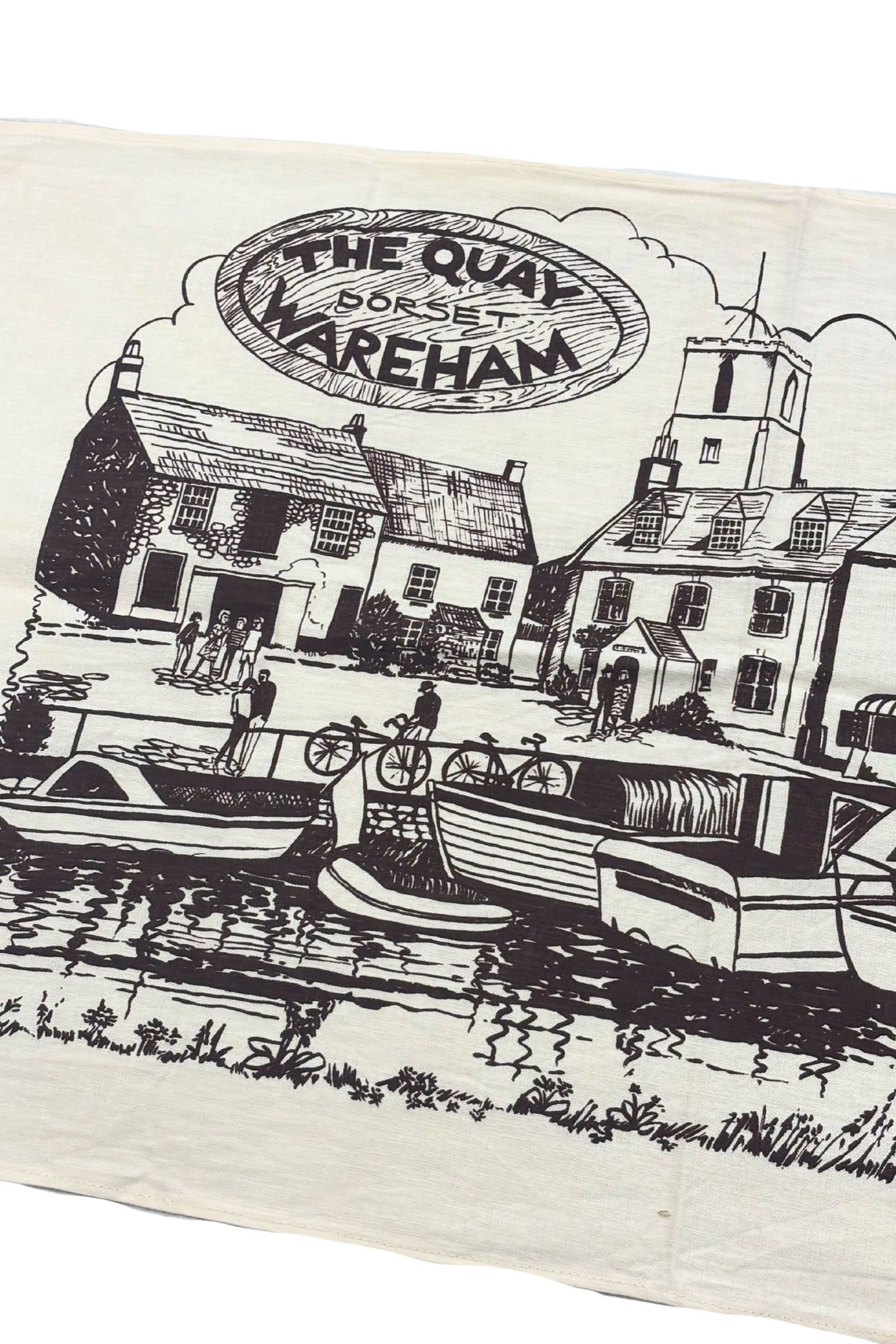 The Quay Dorset Wareham tea towel