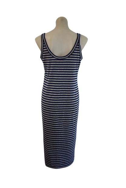 Karen Walker NZ made striped maxi dress, 12