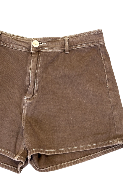Chanda brown denim shorts, 14