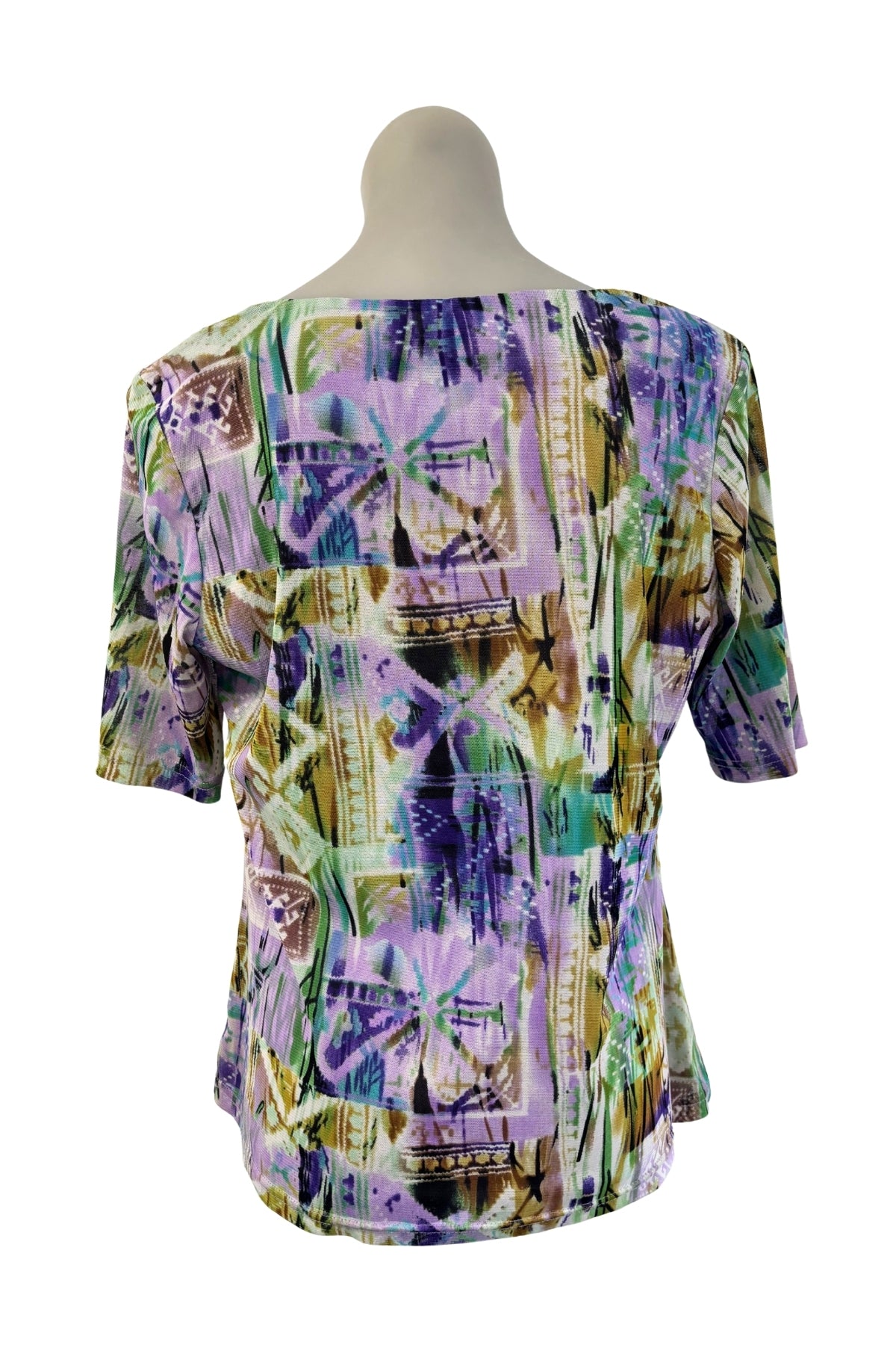 Purple Sage mesh blouse, M