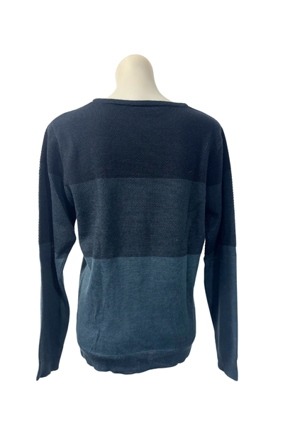 Tarnish shades of blue jumper, S