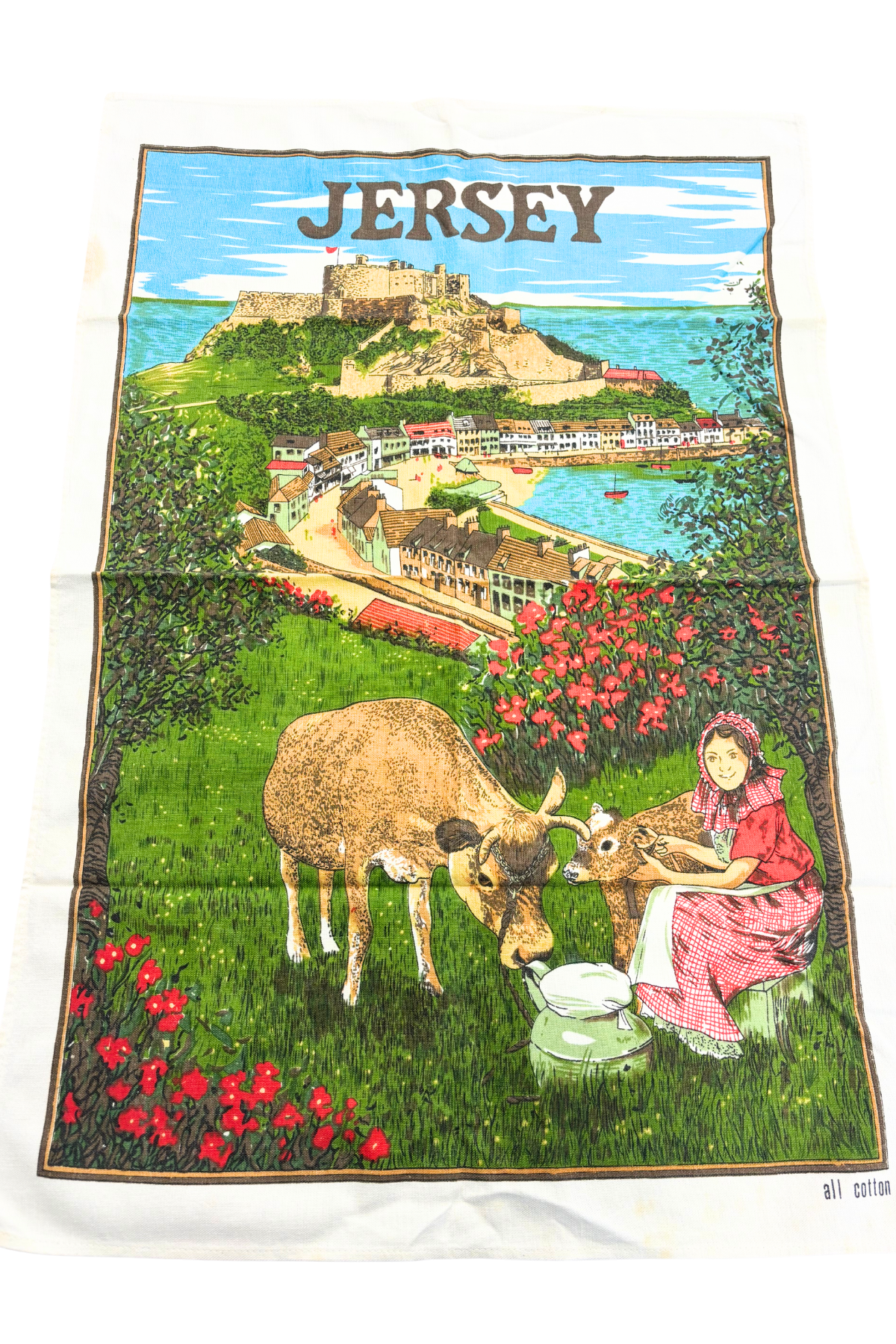 Jersey vintage cotton tea towel