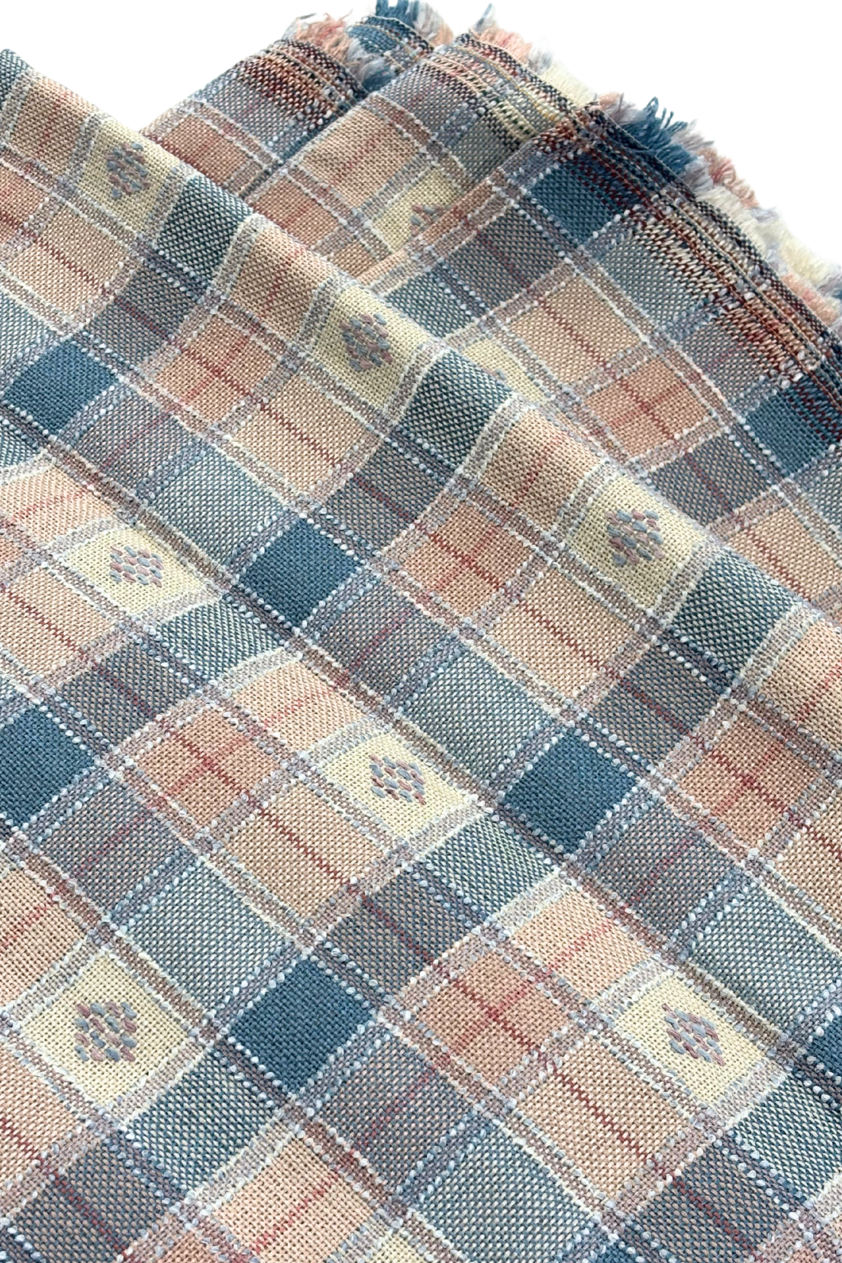 Vintage chunky tweed fabric