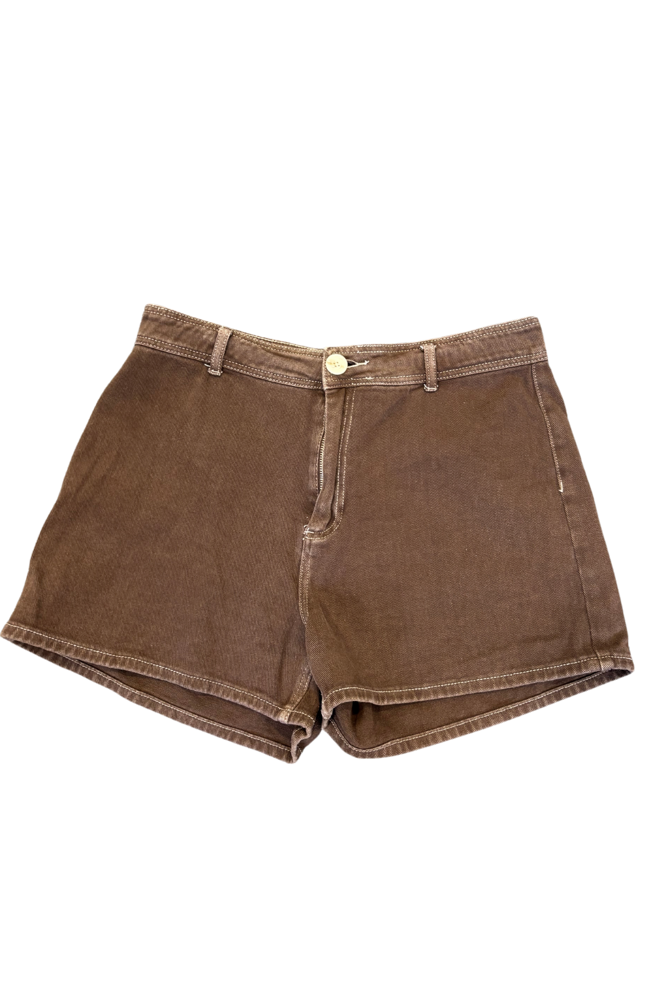 Chanda brown denim shorts, 14