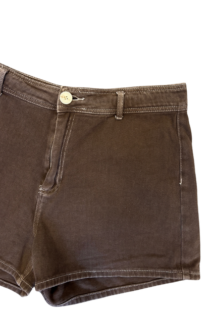 Chanda brown denim shorts, 14