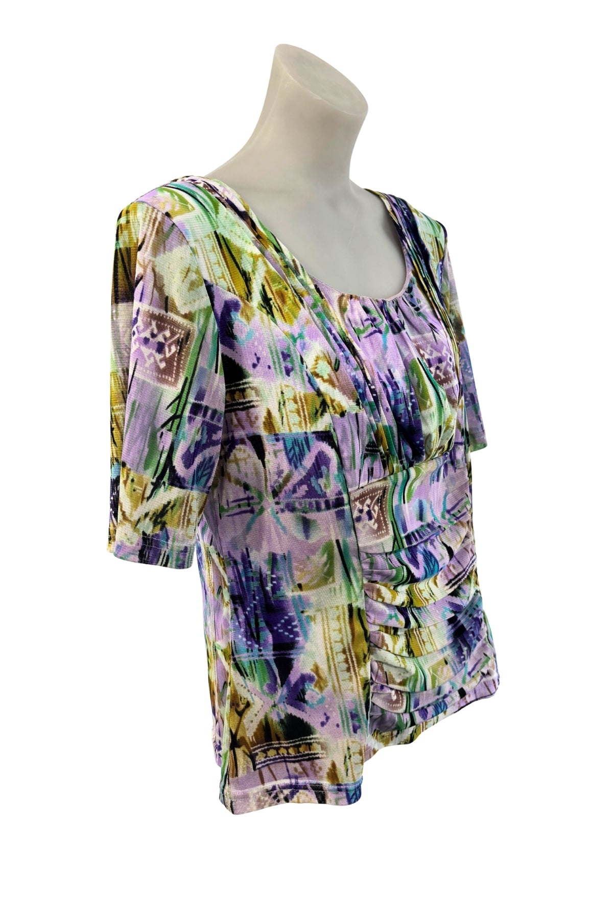 Purple Sage mesh blouse, M