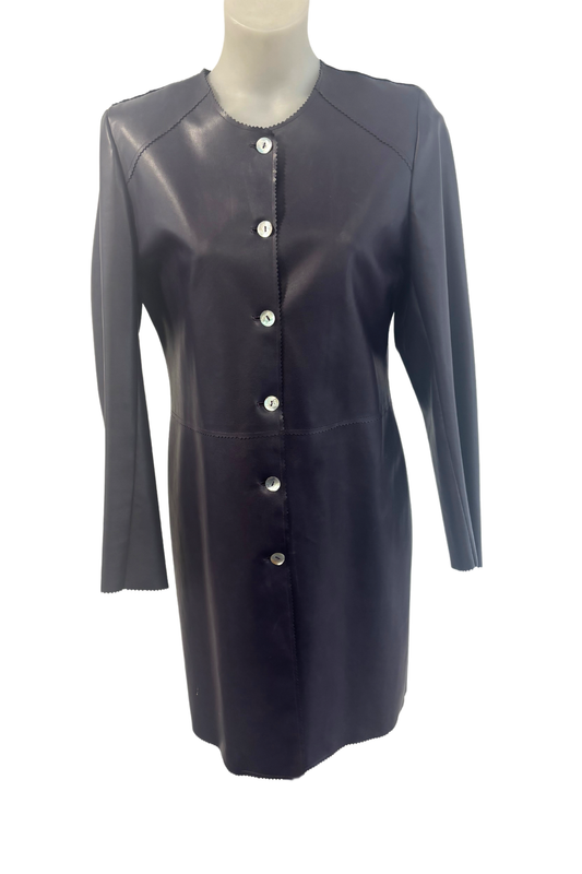 Ole vintage PU leather jacket, L