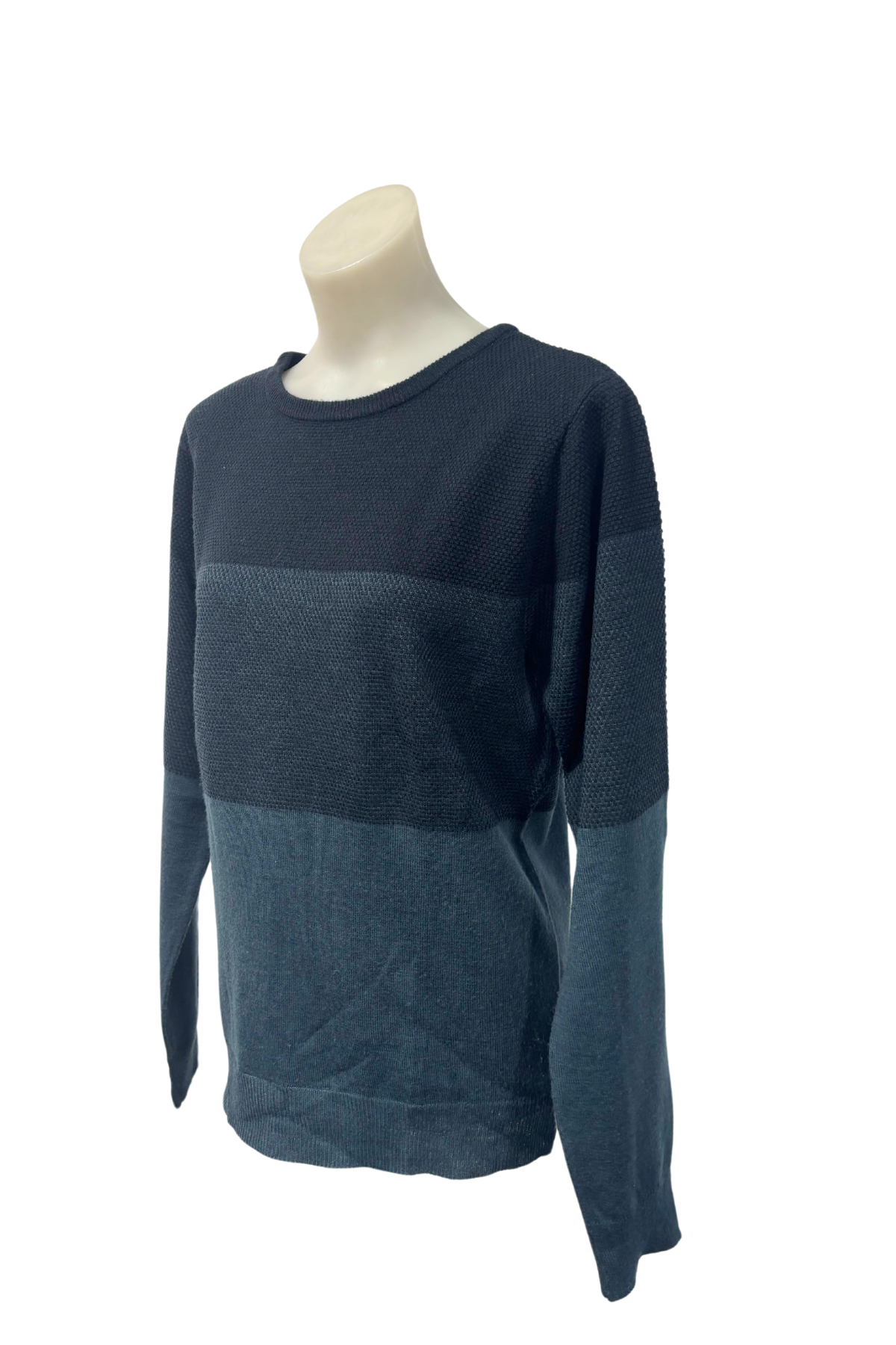 Tarnish shades of blue jumper, S