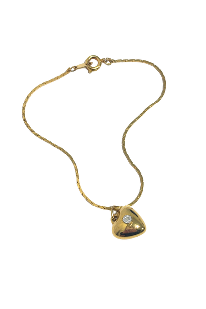 Golden heart bracelet