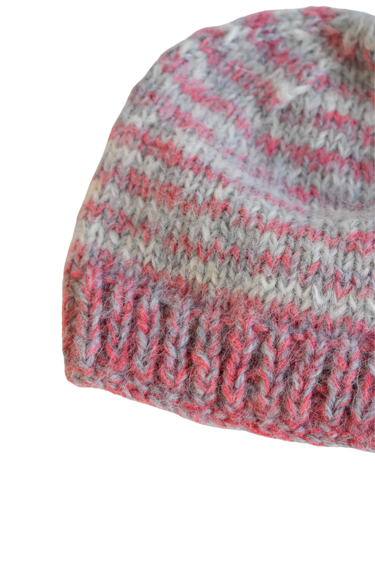 Super soft mohair knit beanie