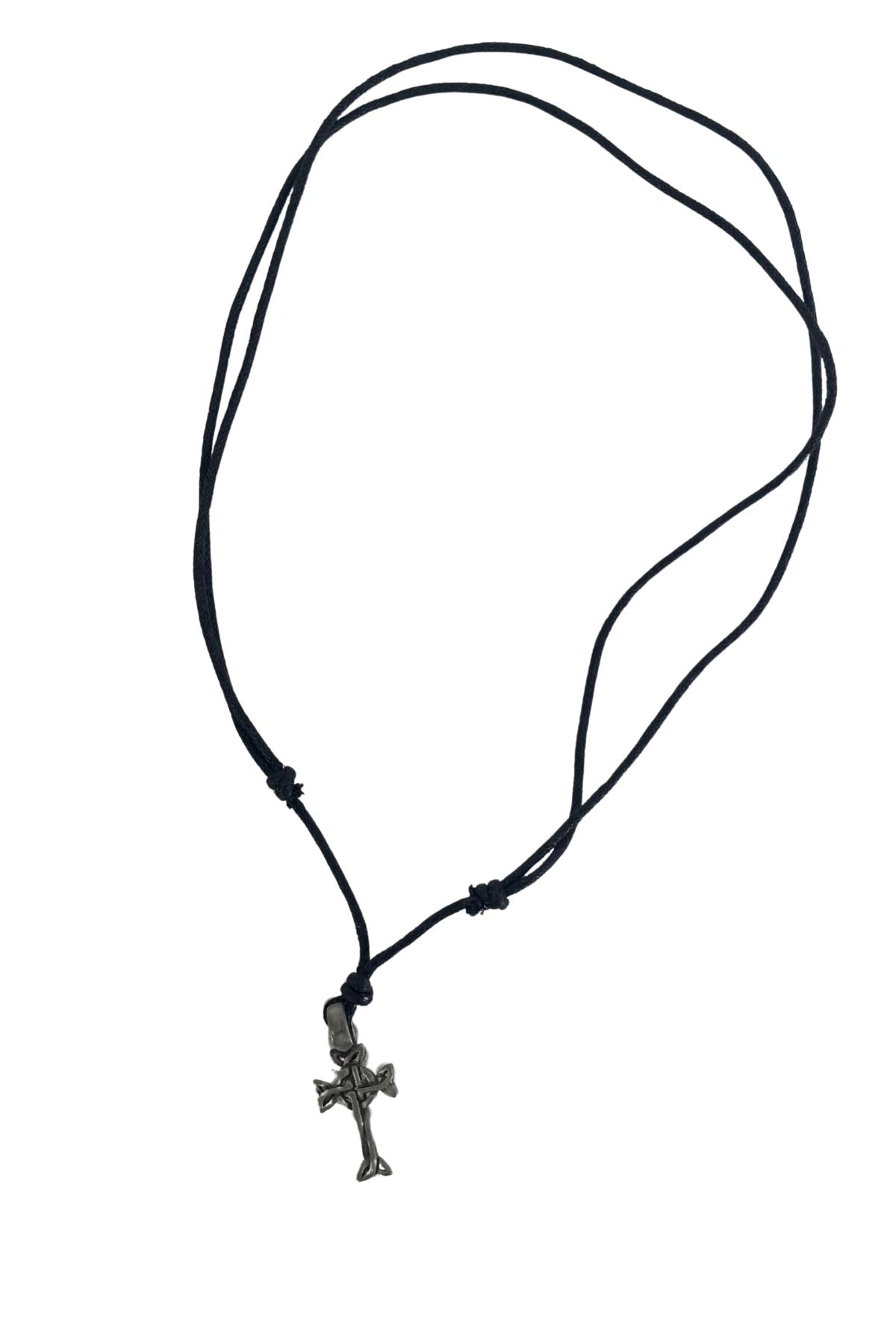 Pewter cross necklace