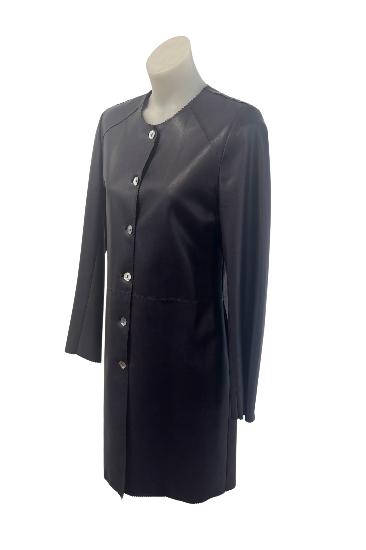 Ole vintage PU leather jacket, L