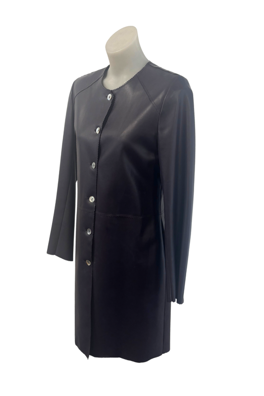 Ole vintage PU leather jacket, L