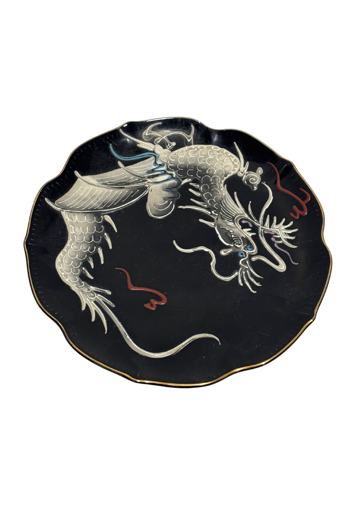 Vintage 3D dragon plate